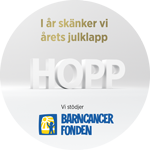 I år skänker vi årets julklapp: HOPP! Vi stödjer Barncancerfonden